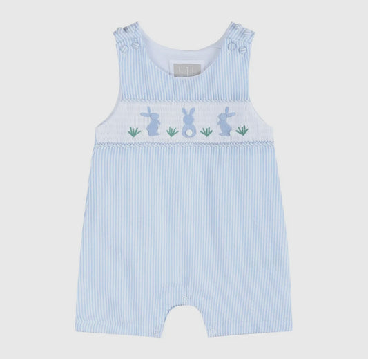 Light Blue Smocked Overalls