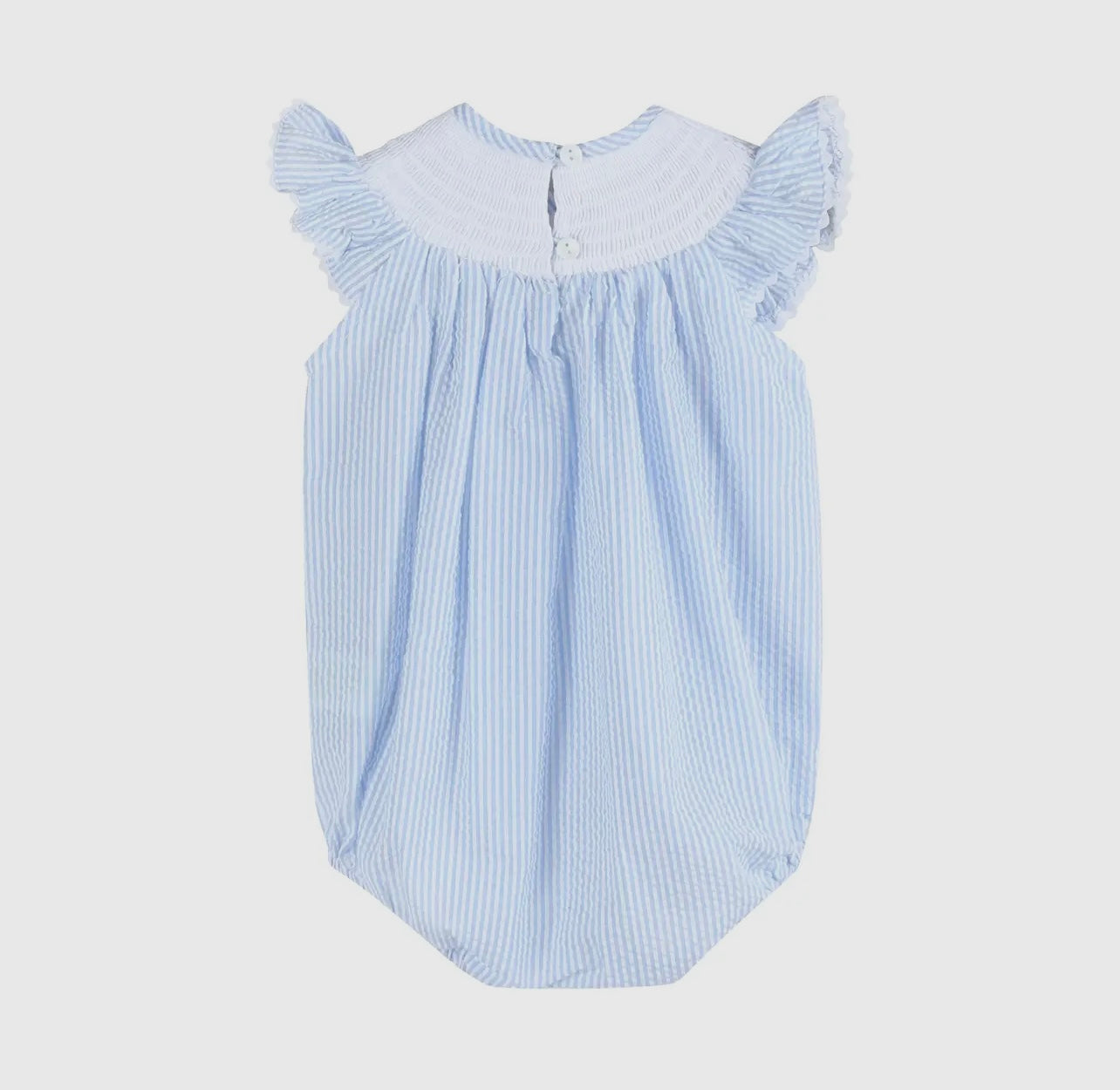 Light Blue Smocked Romper